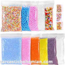 Ohuhu Foam Balls for DIY Slime 14 Packs Approx 60,000 PCS Decorative Slime Beads for Arts Crafts Homemade Slime Fruit Flower Candy Slices for Nail Art Student Children Kids Back to School Supplies B074N42RNX
